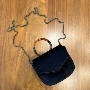 Anthropology velvet clutch